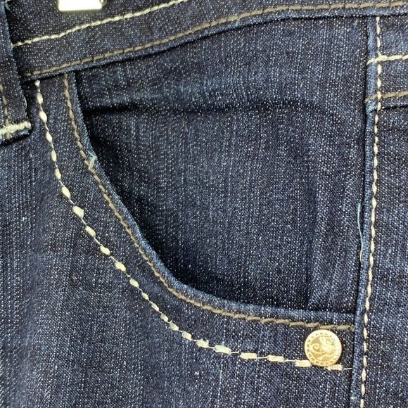 Southpole Women Size 13 Designer 13" Bermuda Jean Shorts Bling 2682 Metalic - Picture 4 of 9